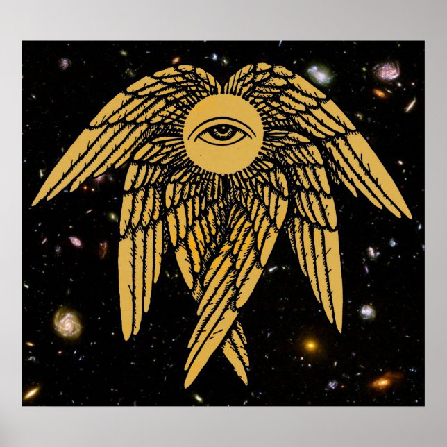 Póster The All Seeing Eye of Providence in Gold (Frente)