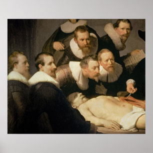 Poster The Anatomy Lesson of Dr. Nicolaes Tulp, 1632