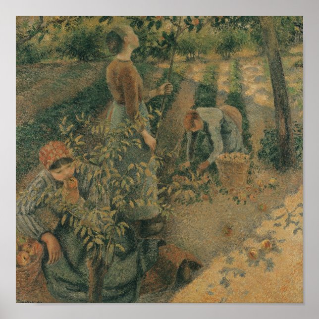 Póster The Apple Pickers, 1886 (Frente)