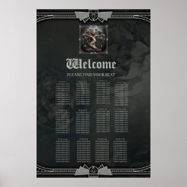 Poster The Art Deco Tree of Life design.