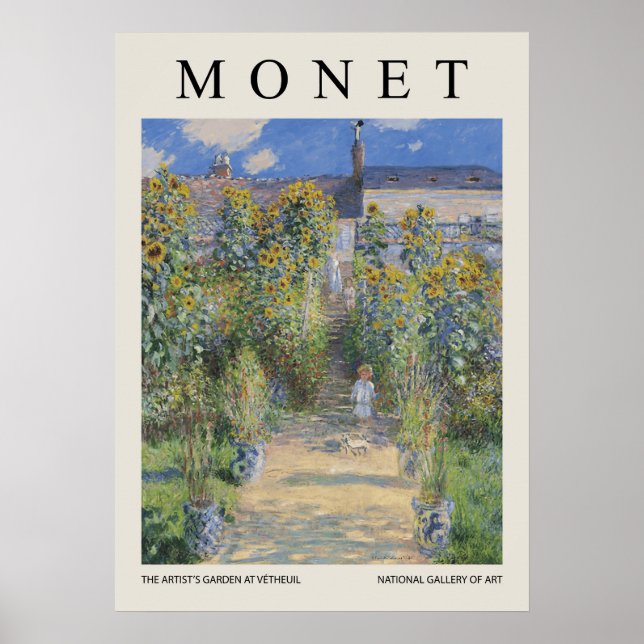 Poster The Artists Garden At Vetheuil (Frente)