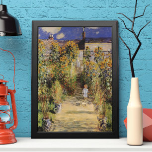 Poster The Artist's Garden at Vetheuil by Claude Monet