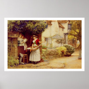 Poster The Ballad Seller, 1902 (petróleo no conselho)