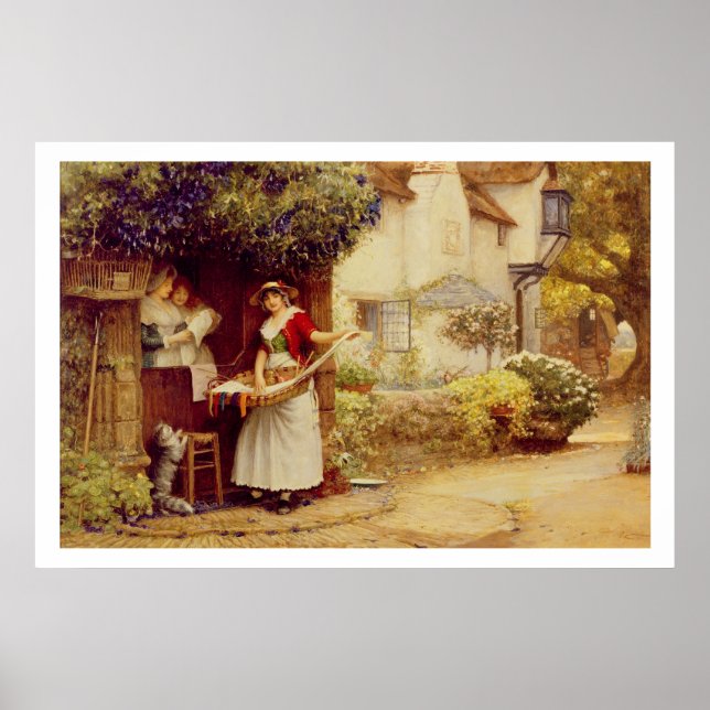 Poster The Ballad Seller, 1902 (petróleo no conselho) (Frente)