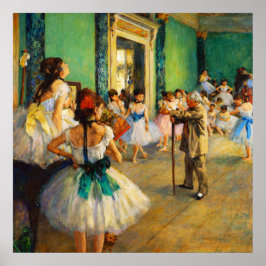 Poster The Ballet Class by Edgar Degas