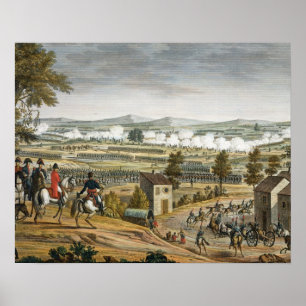Poster The Battle of Lutzen, 2 May 1813, engraved by Edme