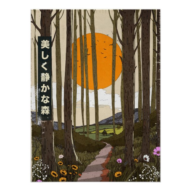 Póster The Beautiful quiet forest (Frente)