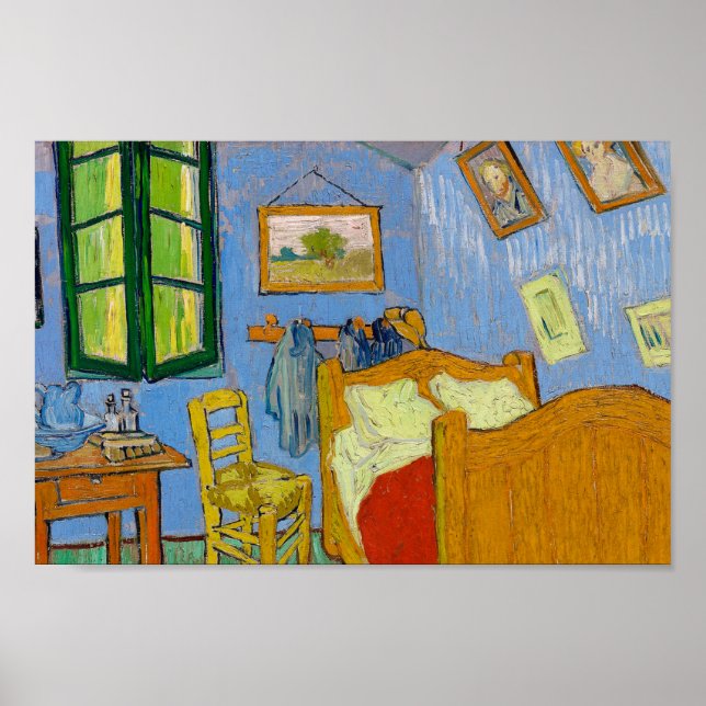 Poster The Bedroom by Vincent van Gogh (Frente)