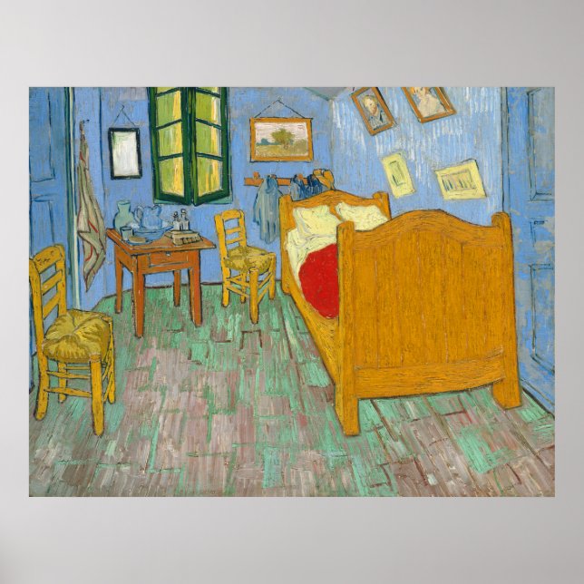 Póster The Bedroom - Vincent van Gogh (1889) (Frente)