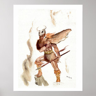 Poster "The Berserker" - Watercolor de Tracy Lesch