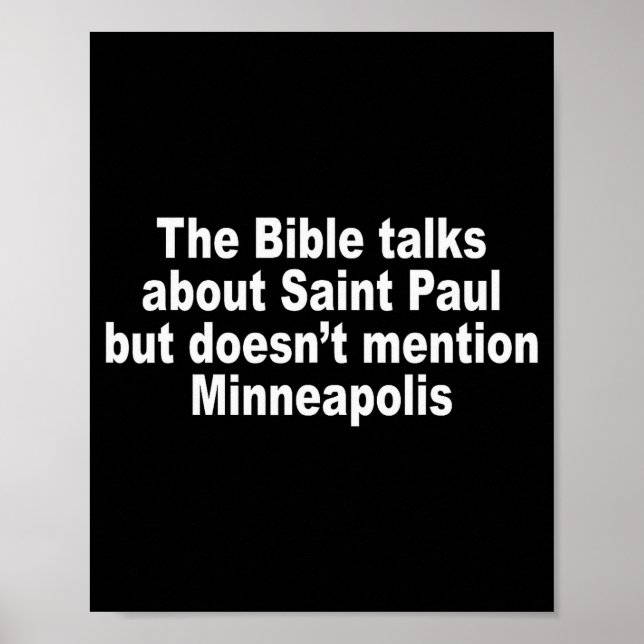 Poster The Bible Talks About Saint-paul But Doesnt Mentio (Frente)
