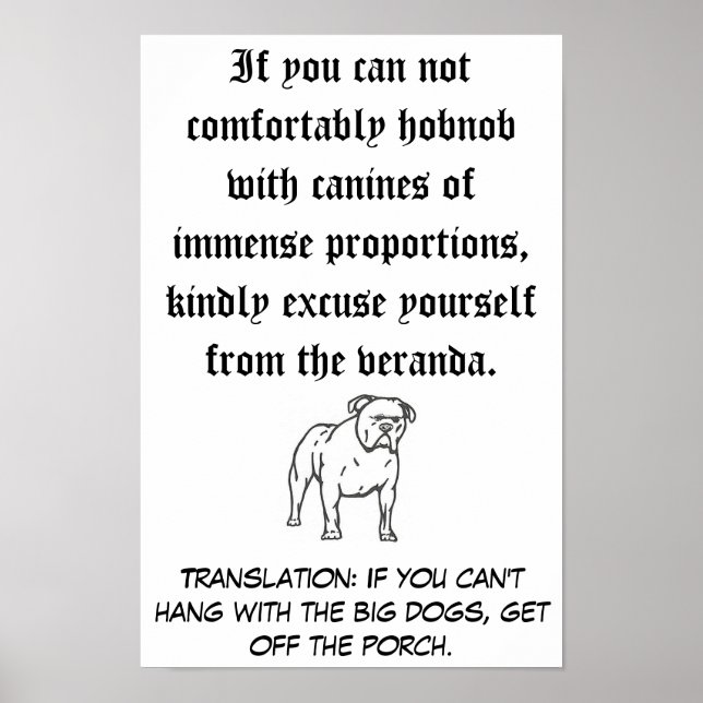 Poster The Big Dogs (Frente)