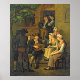 Poster The Blind Singer, 1828
