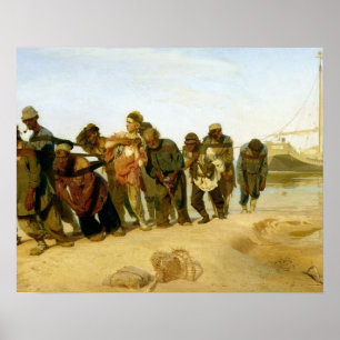 Póster The Boatmen no Volga, 1870-73