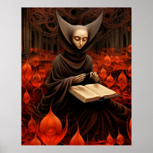 Poster The Book Healer - Arte Surrealista