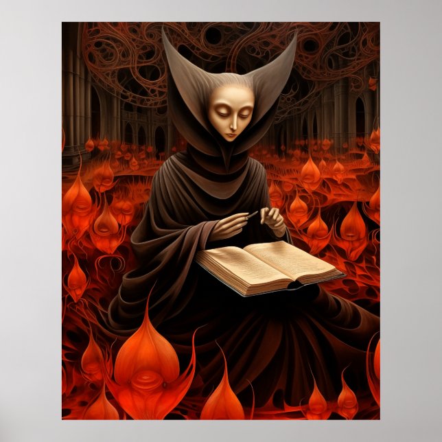 Poster The Book Healer - Arte Surrealista (Frente)