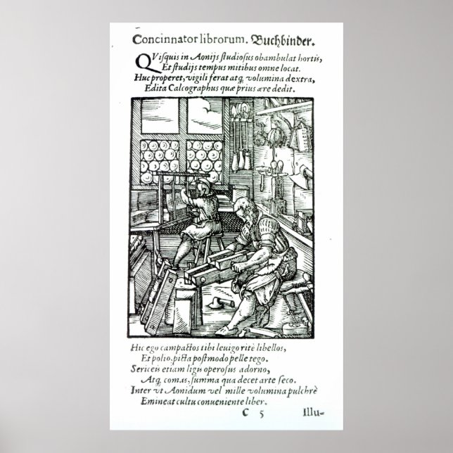 Póster The Bookbinder, publicado por Hartman Schopper (Frente)