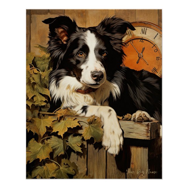 Póster The Border Collie Dog 001 - Odessa Leyendecker (Frente)