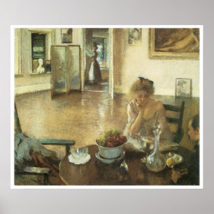 Póster The Breakfast Room, 1903 Edmund Charles Tarbell