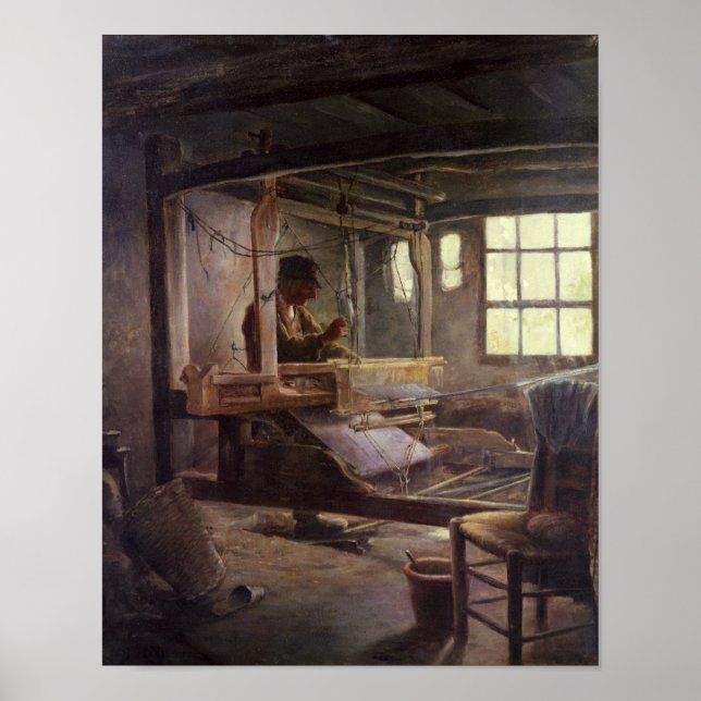 Poster The Breton Weaver, 1888 (Frente)