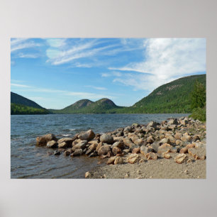 Poster The Bubbles and Jordan Pond, Acadia National Park