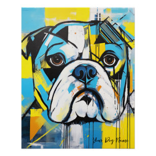 Póster The Bulldog Dog Portrait 004 - Sable Gabriel