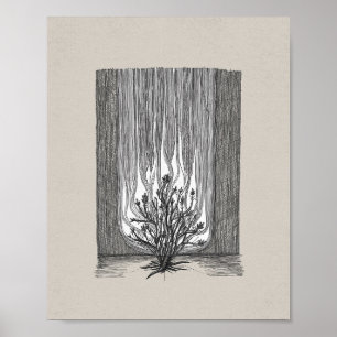 Poster The Burning Bush - Moses Trabalho de arte