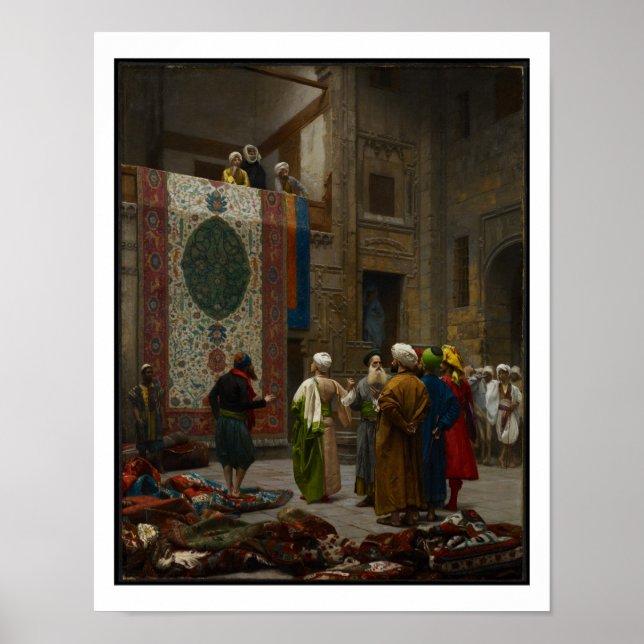 Poster The Carpet Merchant, c.1887 (óleo na canvas) (Frente)