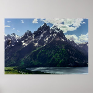 Póster The Cathedral Group In Grand Teton National