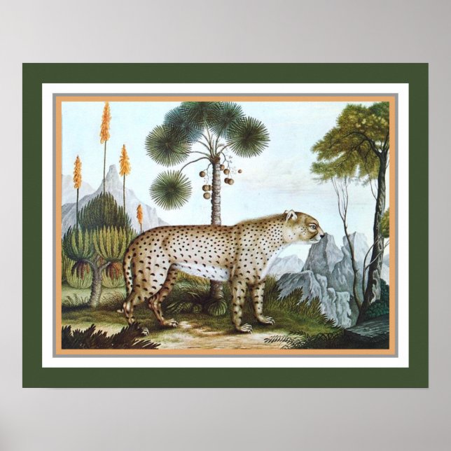 Poster "The Cheetah" 1886, por Aloys Zotl (Frente)