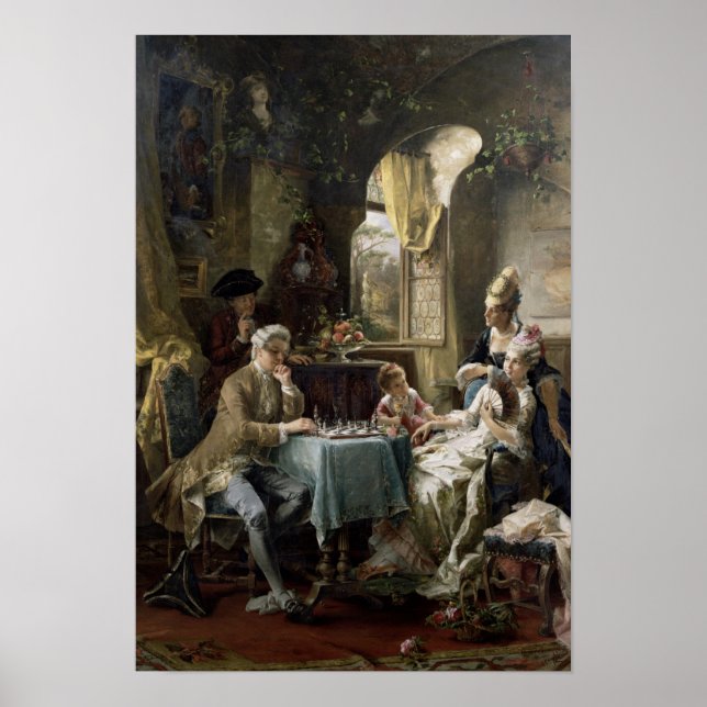 Póster The Chess Players, 1887 2 (Frente)