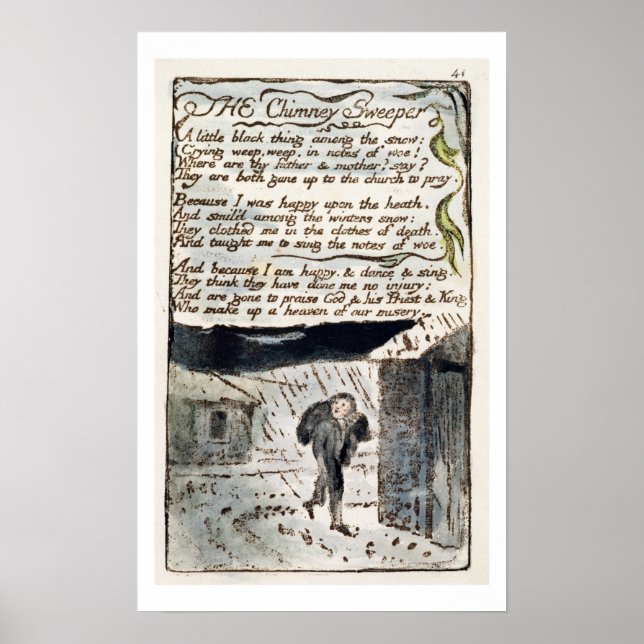 Póster "The Chimney Sweeper", placa 41 (Bentley 37) de (Frente)