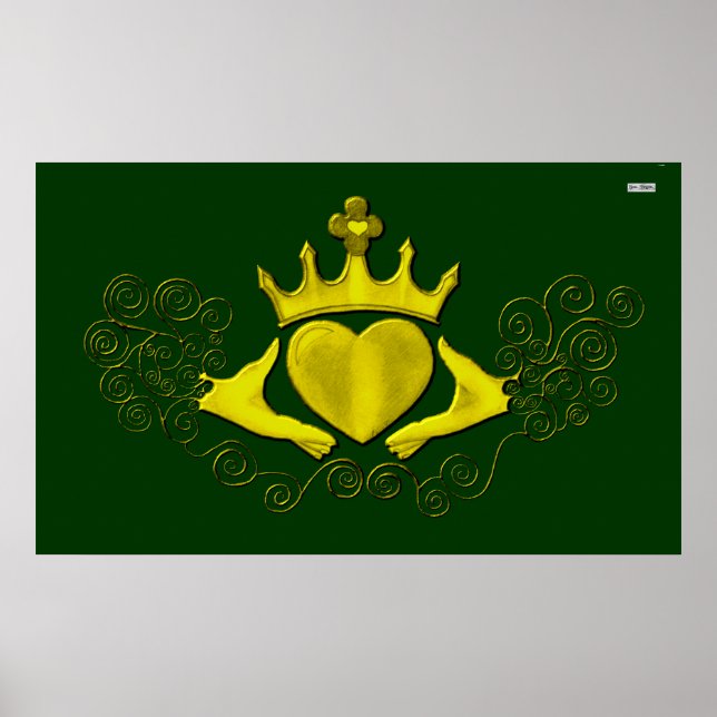 Poster The Claddagh (Dourado) (Frente)