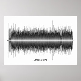 Poster The Clash London Challing Soundwave Art