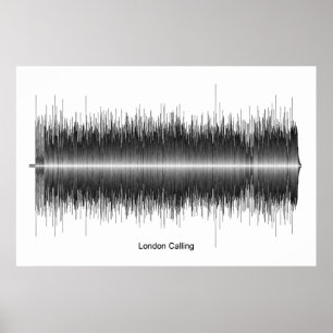Poster The Clash London Chamando Soundwave Art