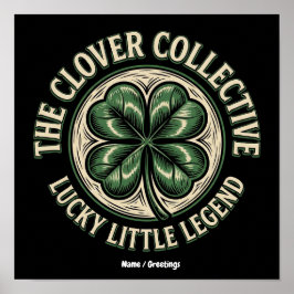 Poster The Clover Collective Vintage Lucky Little Legend 