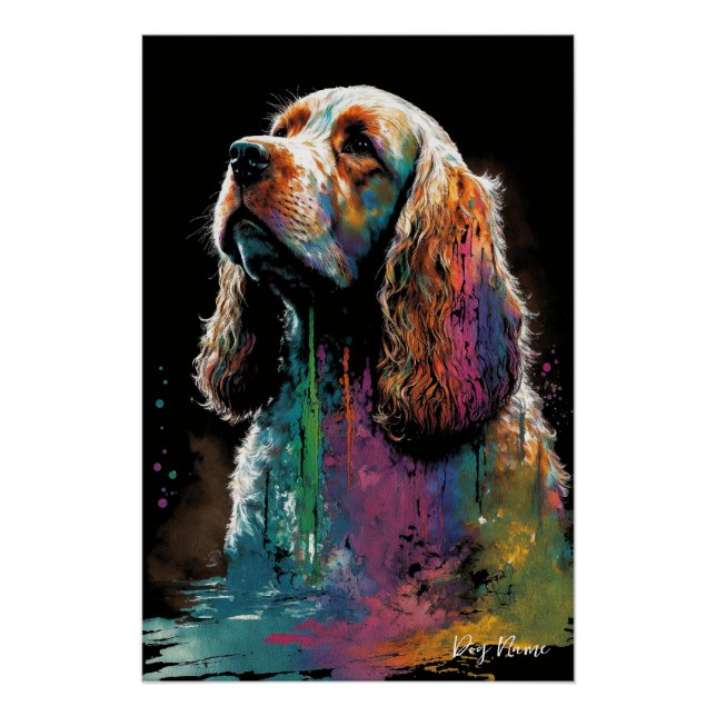 Póster The Cocker Spaniel Dog - Composition 003 (Frente)
