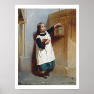 Poster The Collection Box (oil on panel)