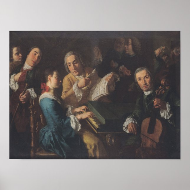 Poster The Concert, c.1755 (Frente)