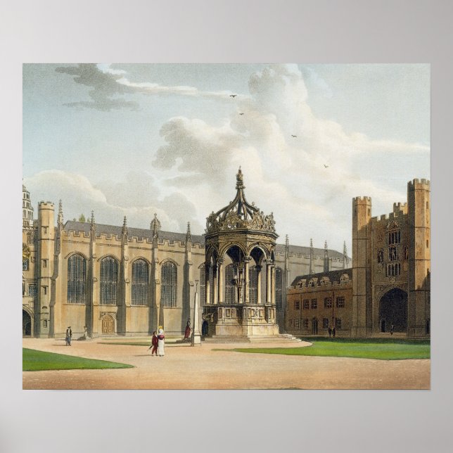 Póster The Court of Trinity College, Cambridge, de "The C (Frente)