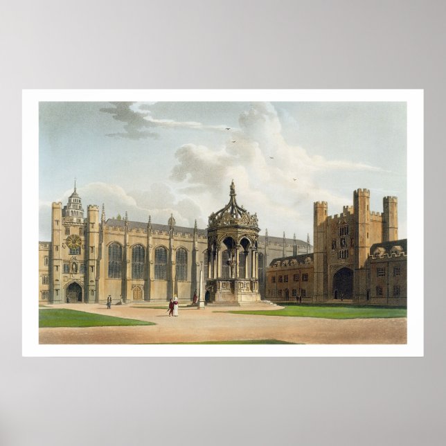 Póster The Court of Trinity College, Cambridge, de "The C (Frente)