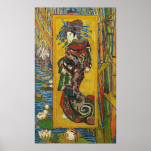 Poster The Courtesan after Eisen by Van Gogh 1887