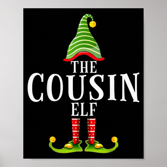 Poster The Cousin Elf Funny Matching Pajama Xmas  (Frente)