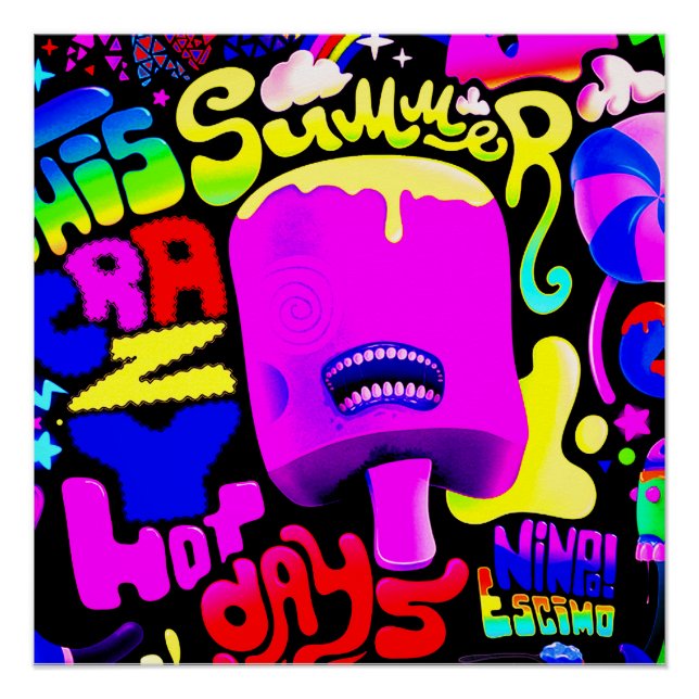 Póster The Crazy Days Of Summer Vibes (Frente)