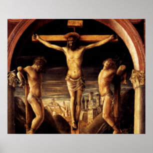 Póster The Crucifixion of Jesus by Vincenzo Foppa - 1456