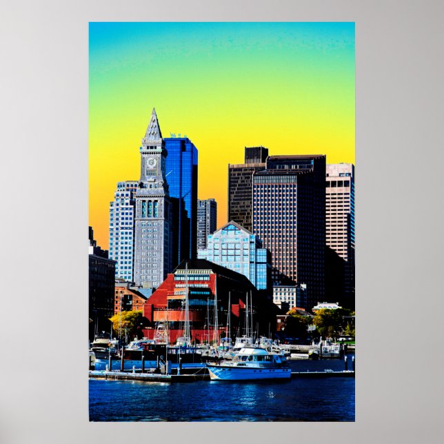 Poster The Custom House Boston USA (Frente)