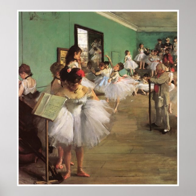 Póster The Dance Class, 1874 - Edgar Degas (Frente)