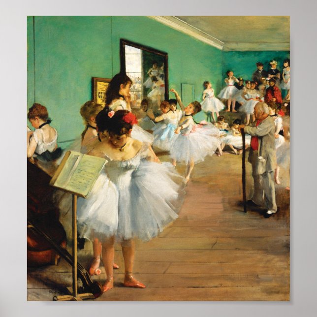 Poster The Dance Class (1874), por Edgar Degas (Frente)