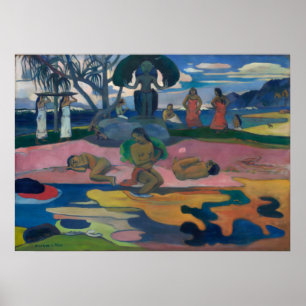Poster The Day of the God by Paul Gauguin