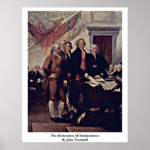 Póster The Declaration Of Independence By John Trumbull